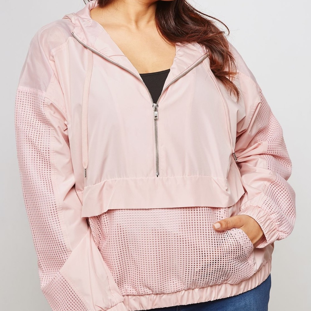 Forever 21 Half Zip Windbreaker